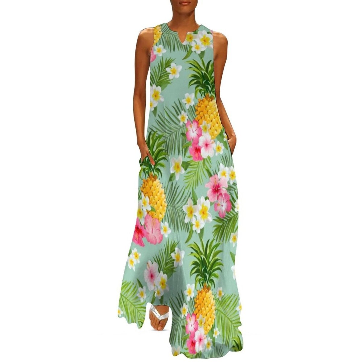 Robe Style Année 70 Tropicale