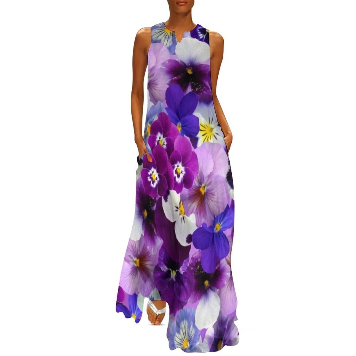 Robe Style Année 70 Violet