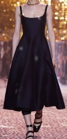 Robe Style Années 40 Marine