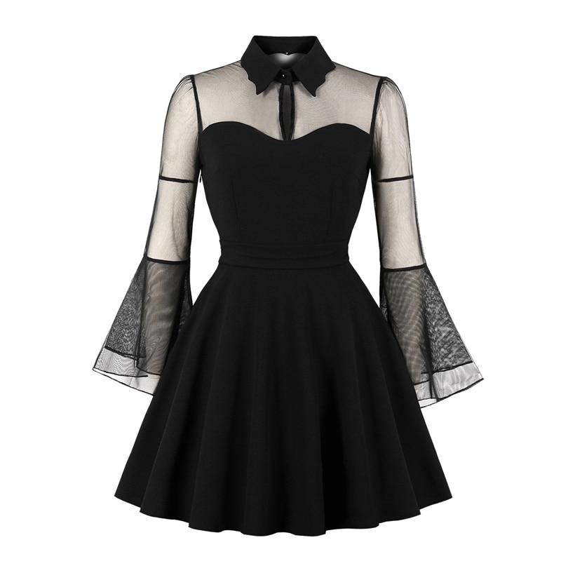 Robe Style Années 50 Grande Taille Noir