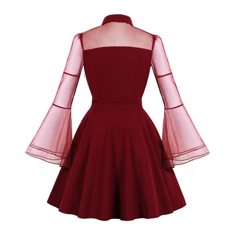 Robe Style Années 50 Grande Taille Rouge