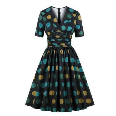 Robe Style Années 50 Pois