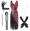 Robe Style Gatsby Année 20 Rouge