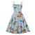 Robe Style Vintage Grande Taille Bleu
