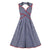 Robe Tablier Vintage Bleu