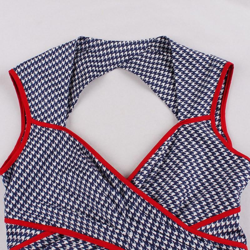 Robe Tablier Vintage Bleu