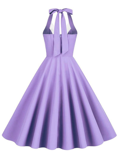 Robe Pin Up Vintage Année 60 Mauve