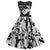 Robe Années 60 Noire et Blanche