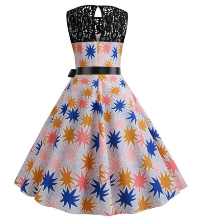Robe Trapèze Vintage Etoiles