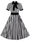 Robe Trapèze Vintage Noeud Ceinture