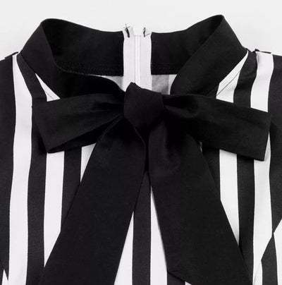 Robe Trapèze Vintage Noeud Ceinture