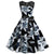 Robe Trapèze Vintage Noir et Blanc