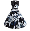 Robe Trapèze Vintage Noir et Blanc