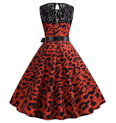Robe Trapèze Vintage Tigrée