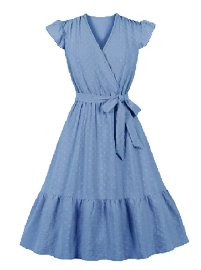 Robe Tunique Vintage Bleu