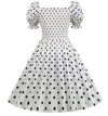 Robe Type Année 50 Blanche