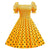 Robe Type Année 50 Jaune