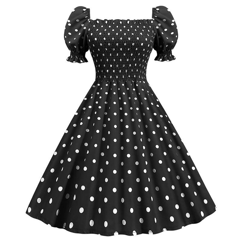 Robe Type Année 50 Noir