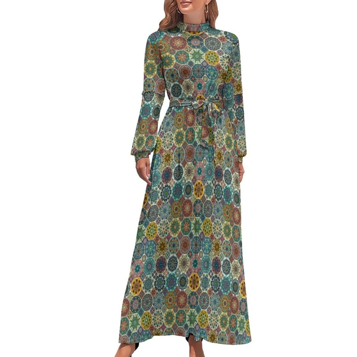 Robe Verte Liberty Années 70