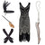 Robe Vintage 1920 Noir Or