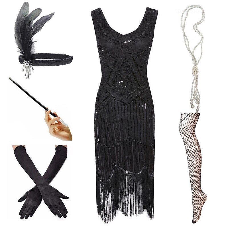 Robe Vintage 1920 Noire