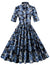 Robe Vintage 1950 Bleu