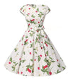 Robe Vintage 1950 Cerises