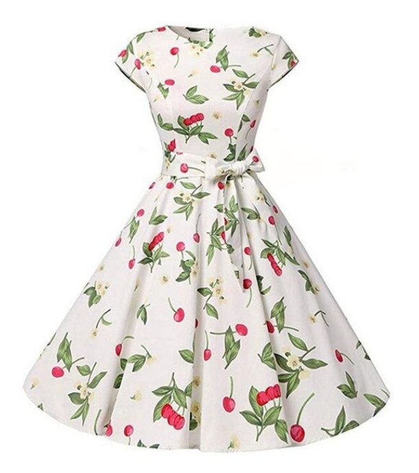 Robe Vintage 1950 Cerises