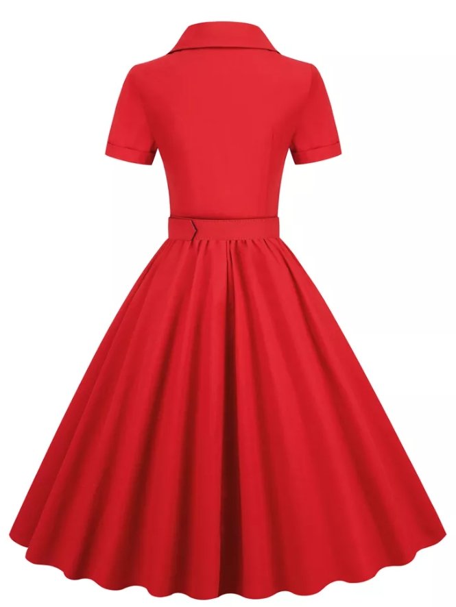 Robe Vintage 1950 Rouge