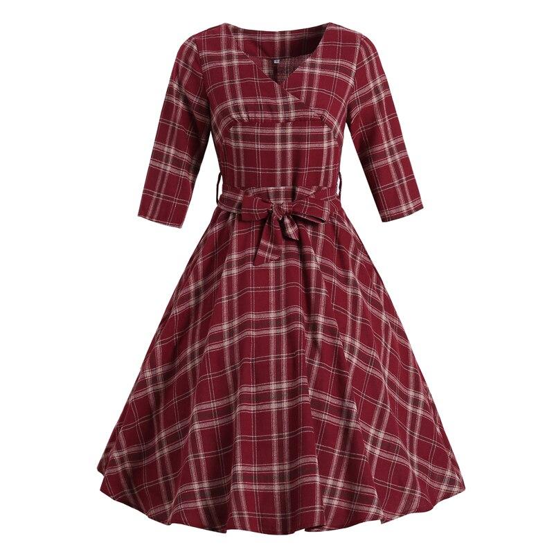Robe Vintage 3/4 Bordeaux 1960