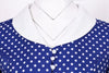 Robe Vintage 50s Bleue Pois