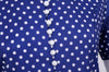 Robe Vintage 50s Bleue Pois