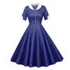 Robe Vintage 50s Bleue Pois