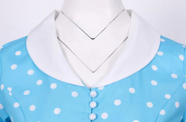 Robe Vintage 50s Ciel Pois