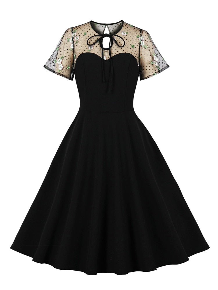 Robe Vintage 50s Grande Taille Noire