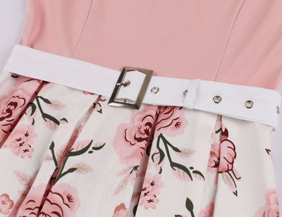 Robe Vintage 50s Grande Taille Rose