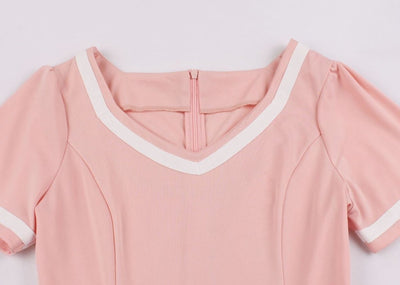 Robe Vintage 50s Grande Taille Rose