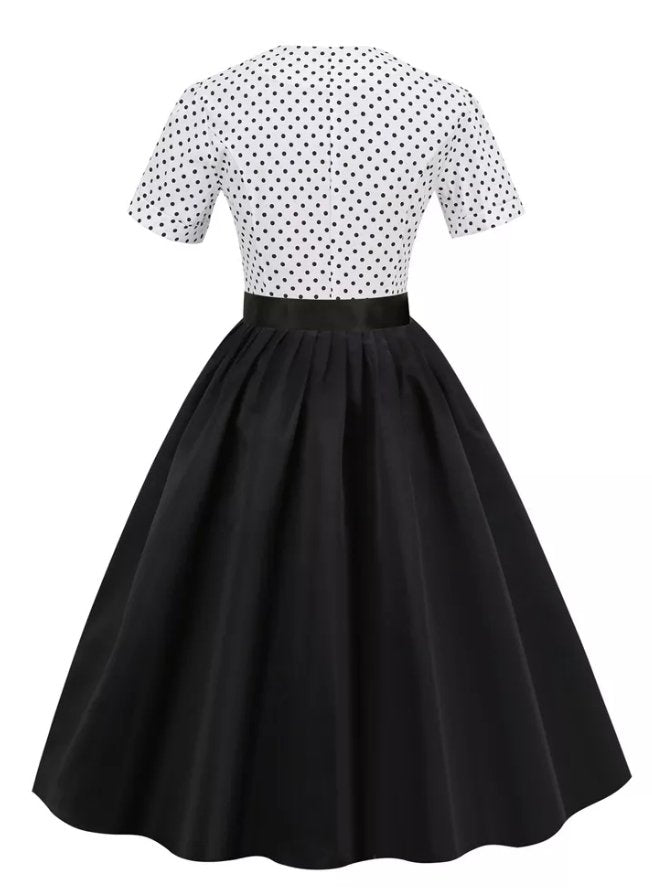 Robe Vintage 60s Noir et Blanc