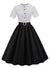 Robe Vintage 60s Noir et Blanc