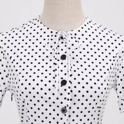 Robe Vintage 60s Noir et Blanc