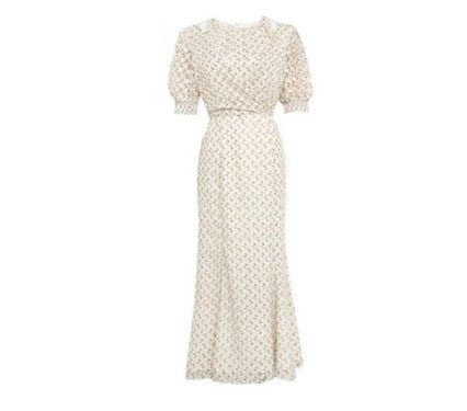 Robe Vintage Année 1940 Beige
