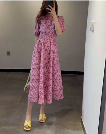 Robe Vintage Année 1940 Rose