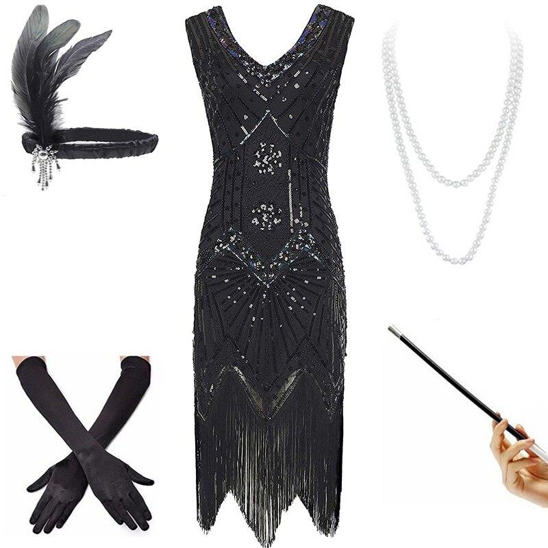 Robe Vintage Année 20 Black