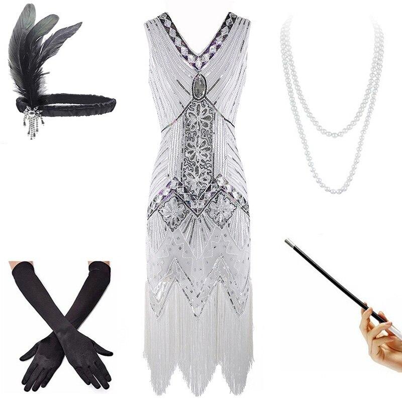 Robe Vintage Année 20 Blanche
