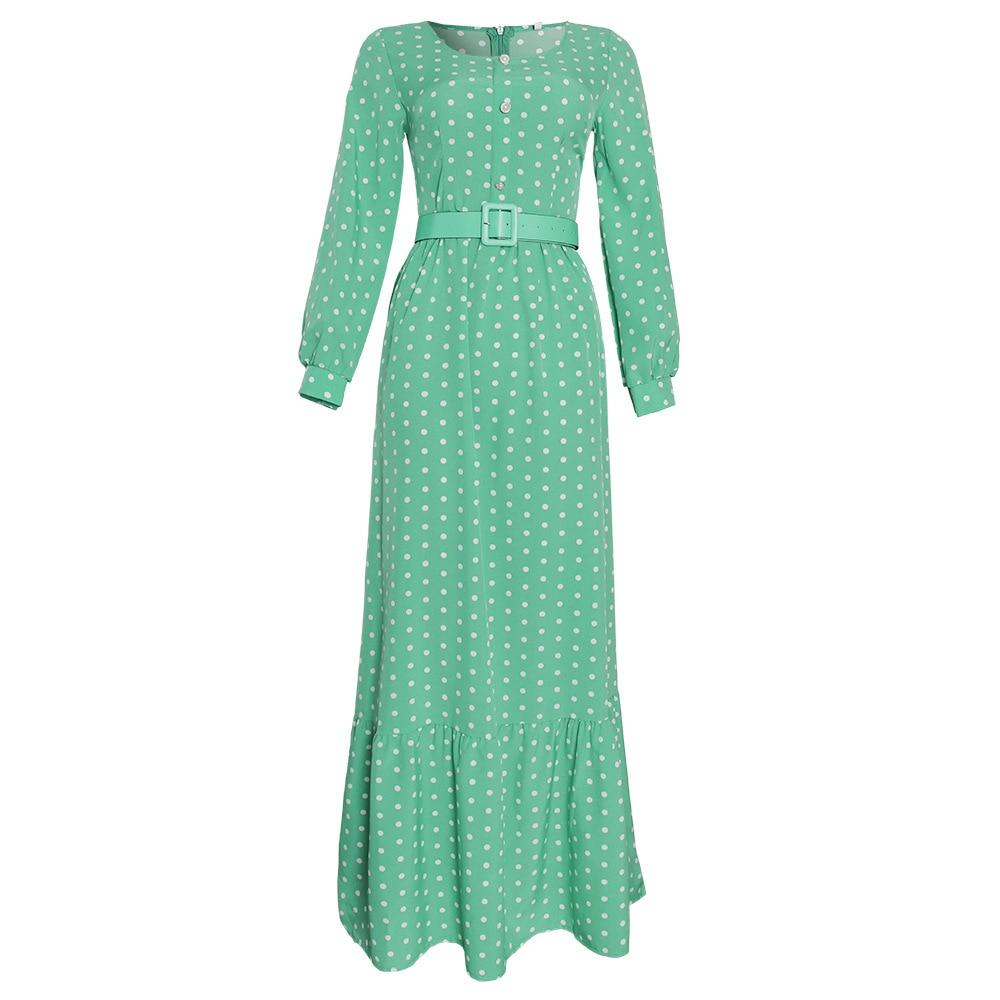 Robe Vintage Année 40 Vert