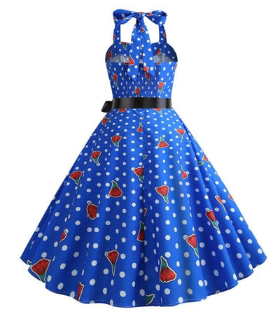 Robe Vintage Année 50 Epaule Dégagée