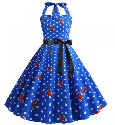 Robe Vintage Année 50 Epaule Dégagée