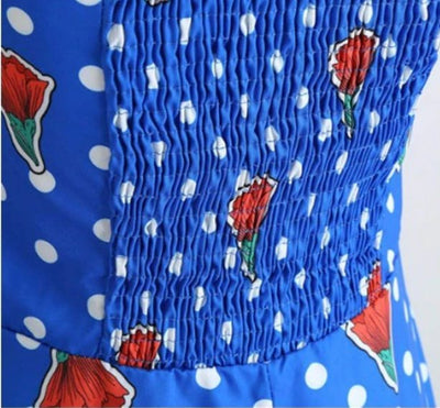 Robe Vintage Année 50 Epaule Dégagée