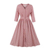 Robe Vintage Année 50 manches longues