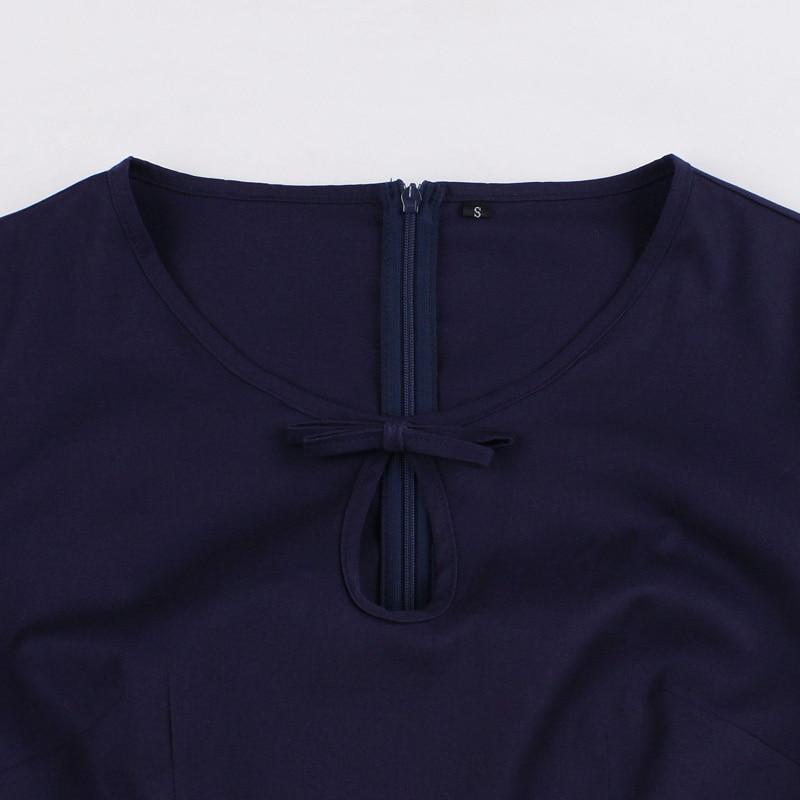 Robe Vintage Année 50 Marine et Jaune